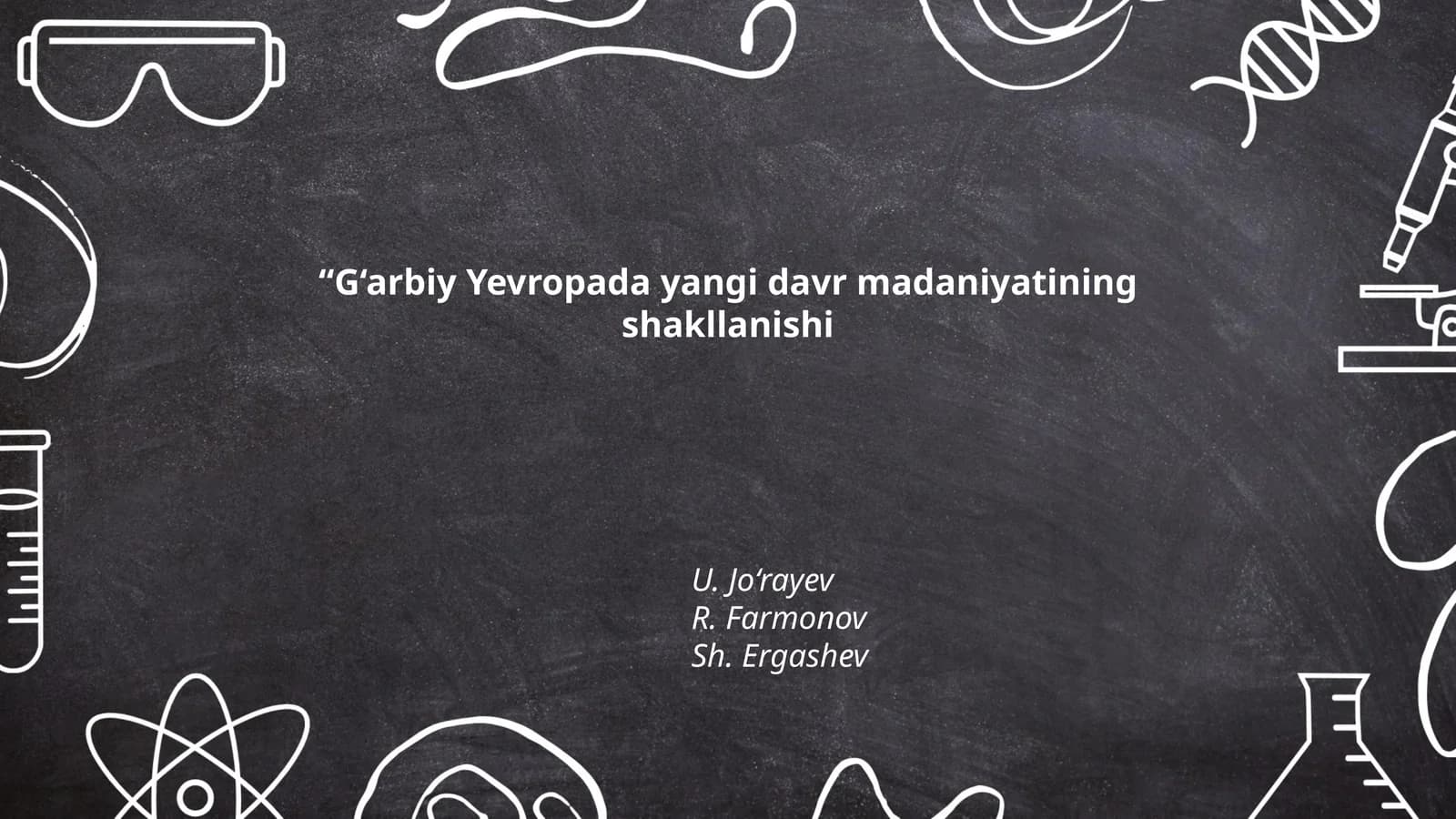 G‘arbiy Yevropada yangi davr madaniyatining shakllanishi