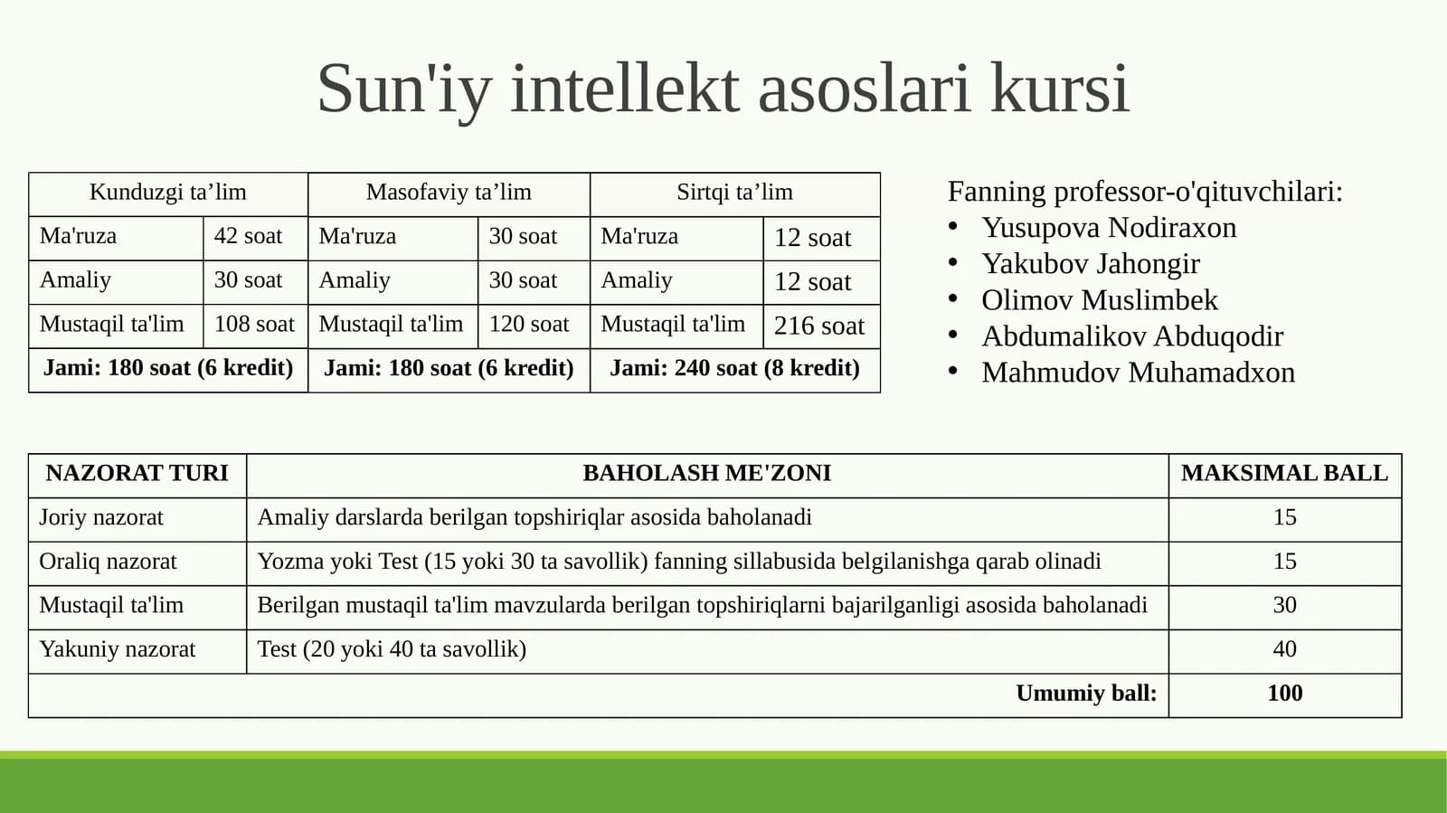 Sun'iy intellekt asoslari