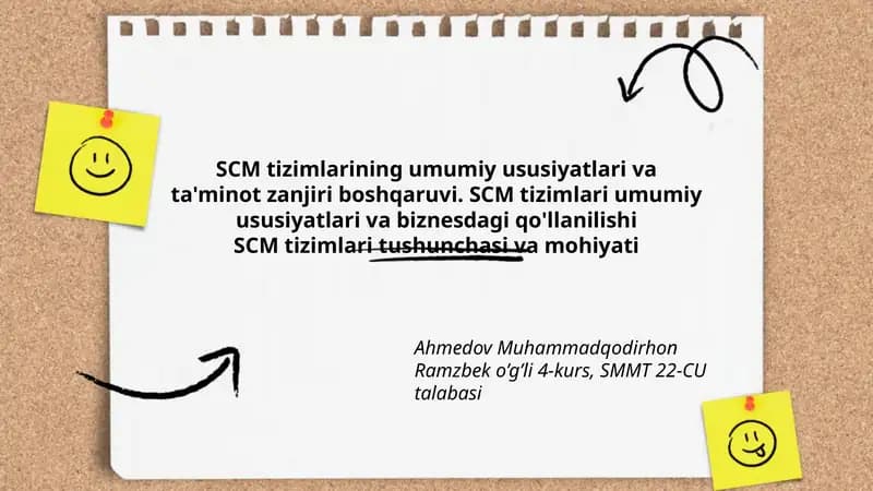 SCM Tizimlari