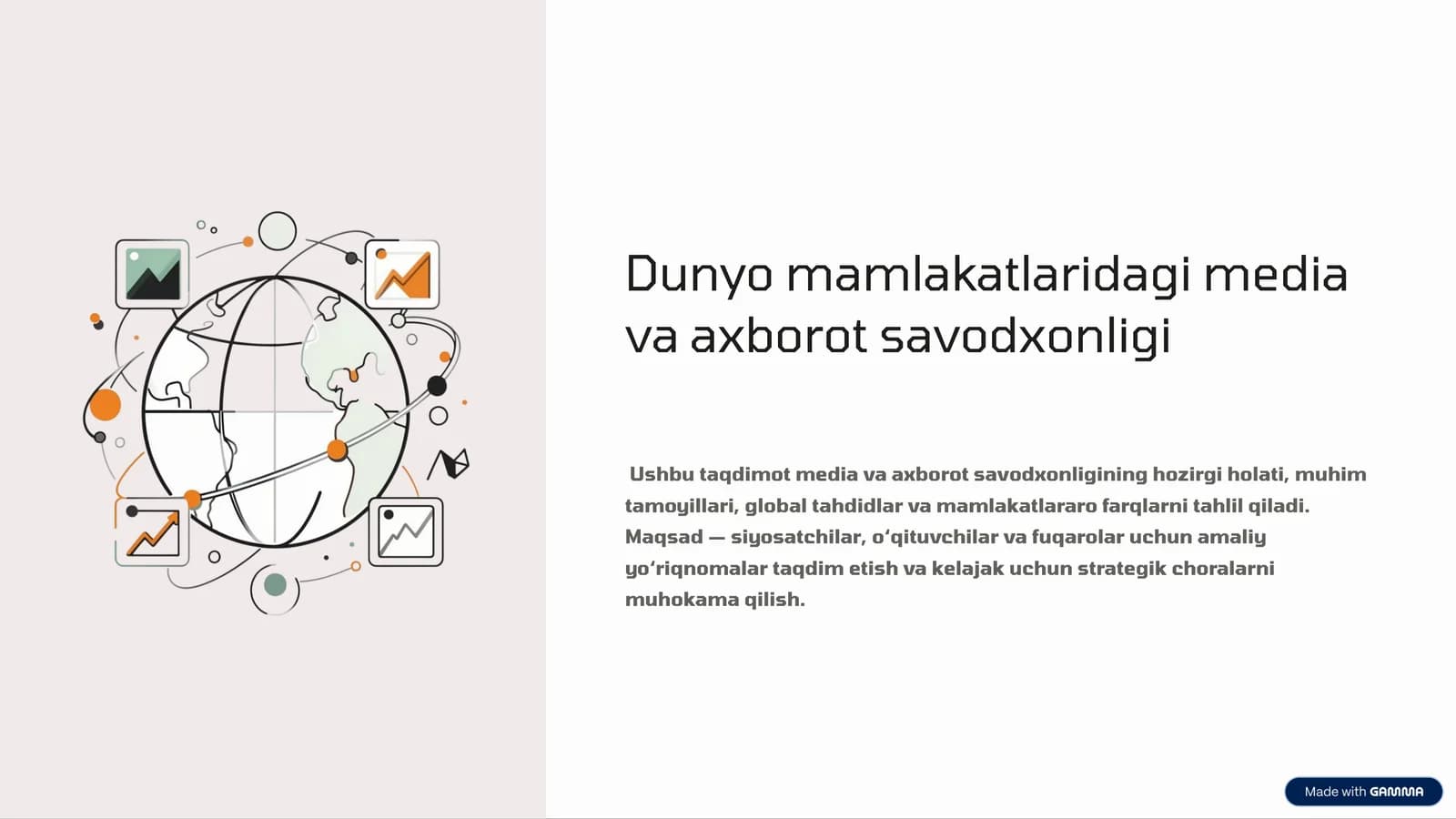 Dunyo mamlakatlaridagi media va axborot savodxonligi