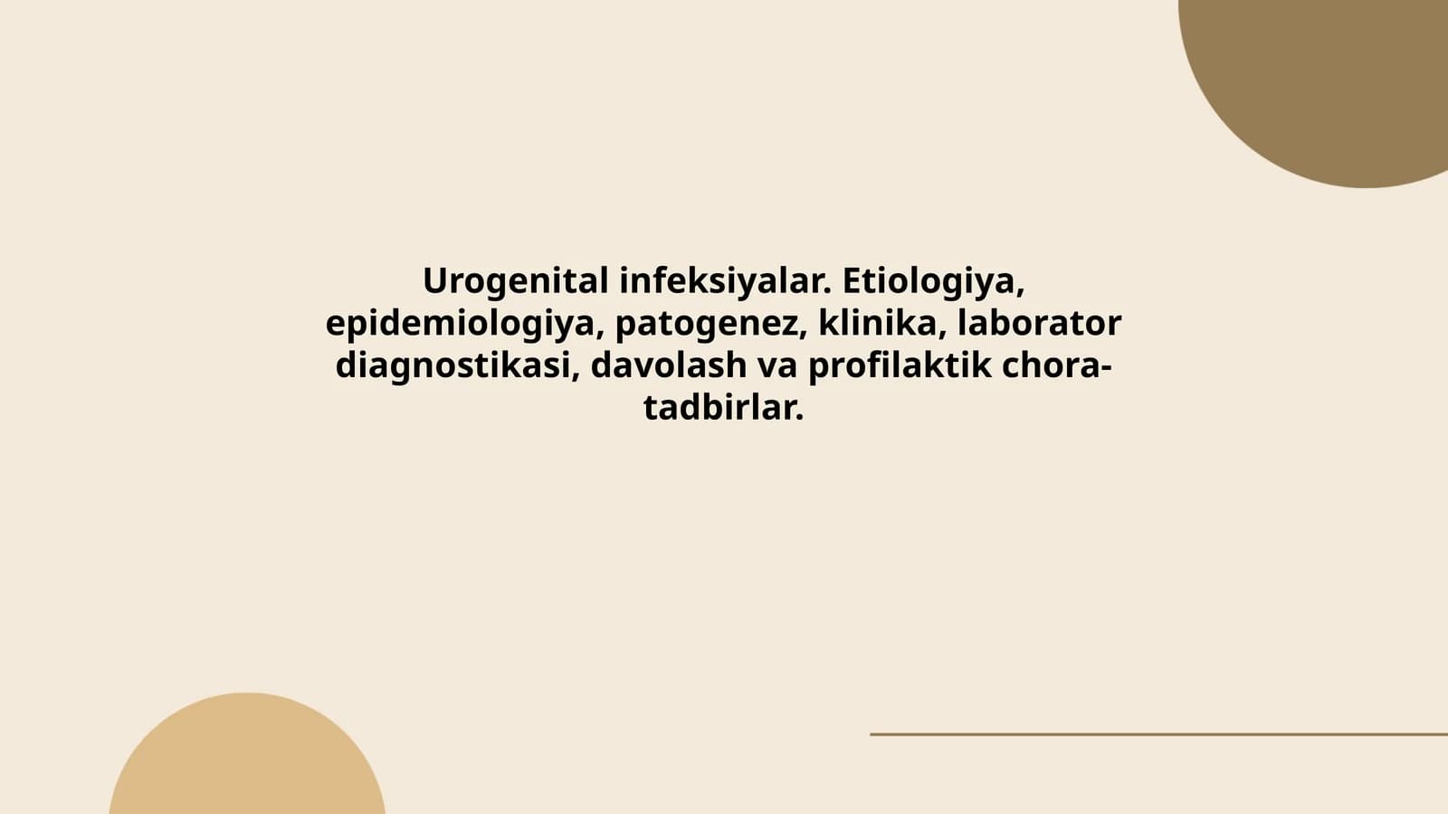 Urogenital infeksiyalar