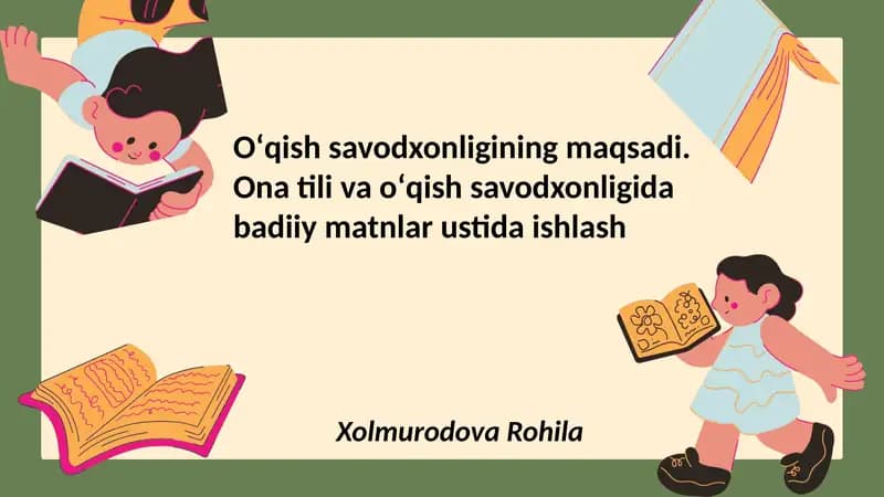 O‘qish savodxonligi