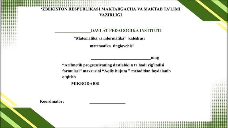 MIKRODARSI matematika