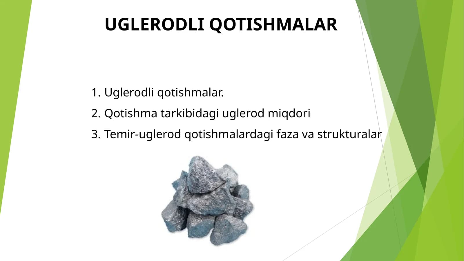 UGLERODLI QOTISHMALAR
