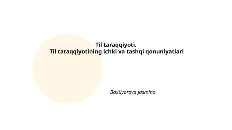 Til Taraqqiyoti