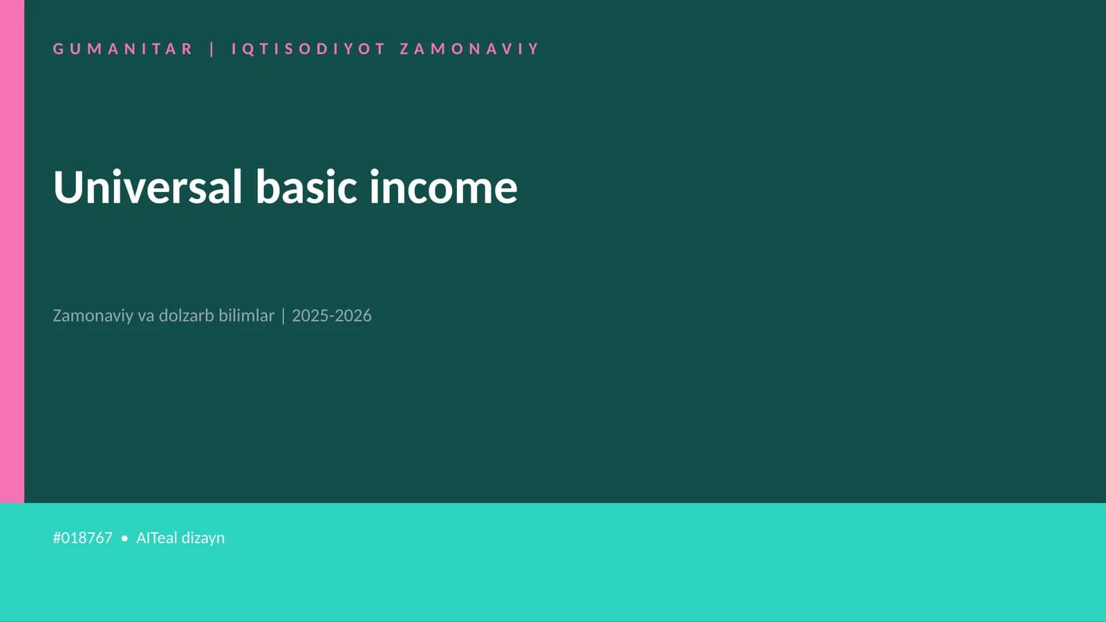 Universal basic income