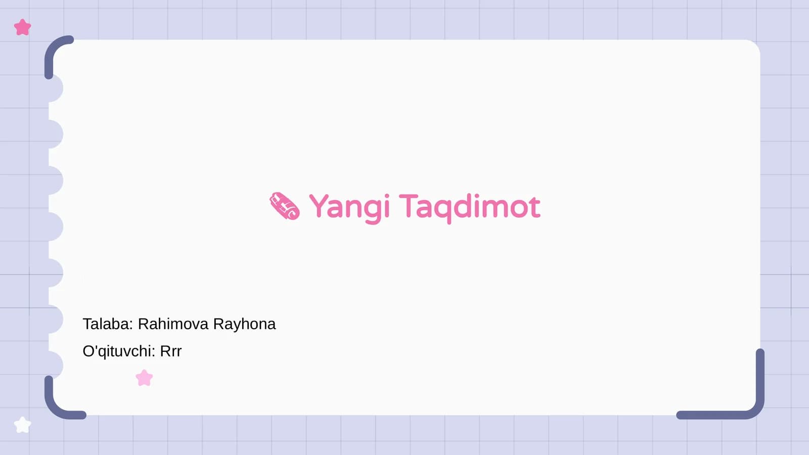 Yangi Taqdimot