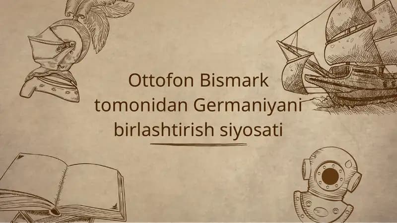 Otto fon Bismark tomonidan Germaniyani birlashtirish siyosati