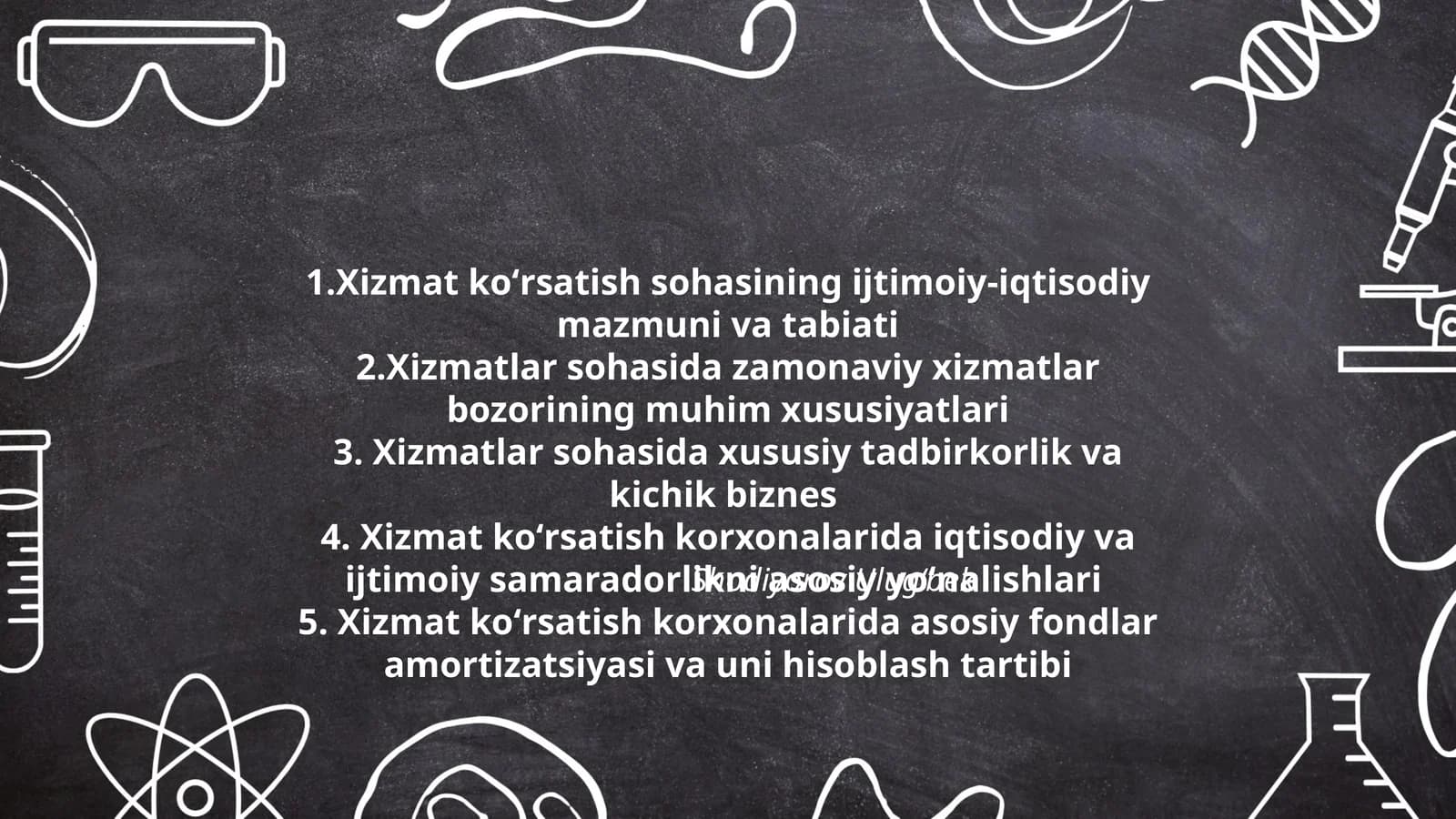 Xizmatlar sohasida zamonaviy xizmatlar bozorining muhim xususiyatlari