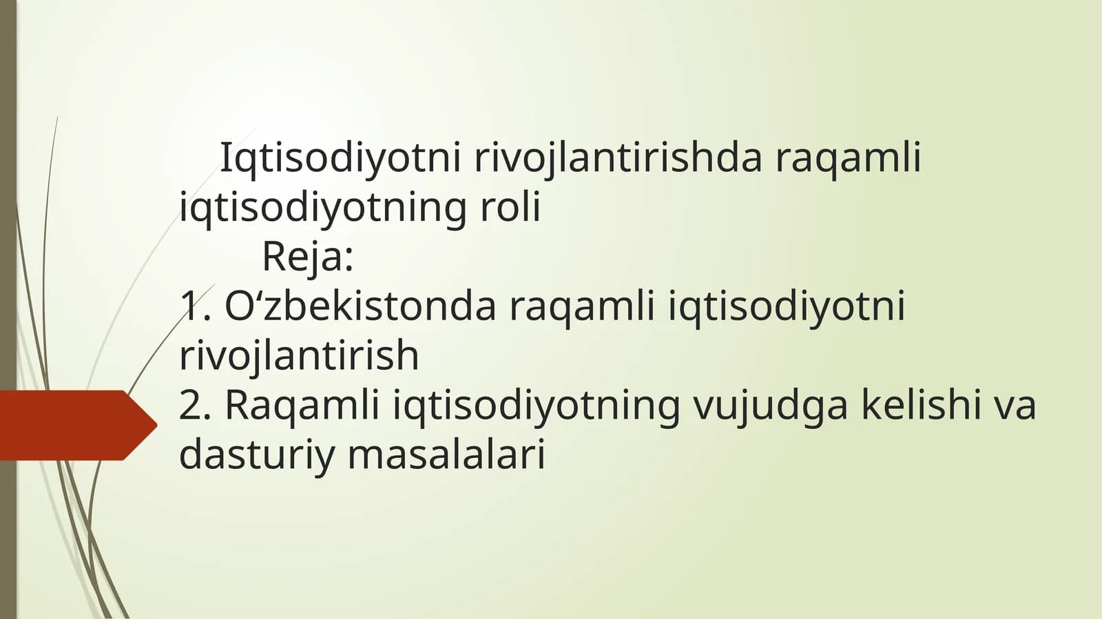 Ilm-ma'rifat va qashshoqlik so'nggi takliflar