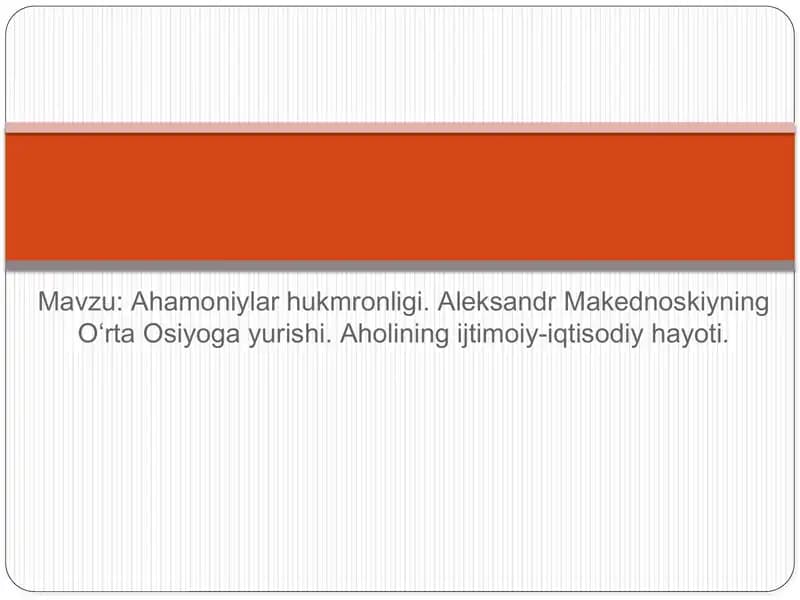 Ahamoniylar hukmronligi
