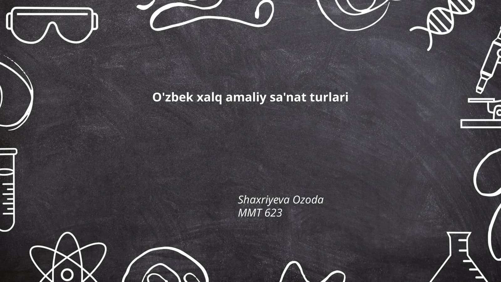 O'zbek xalq amaliy sa'nat turlari