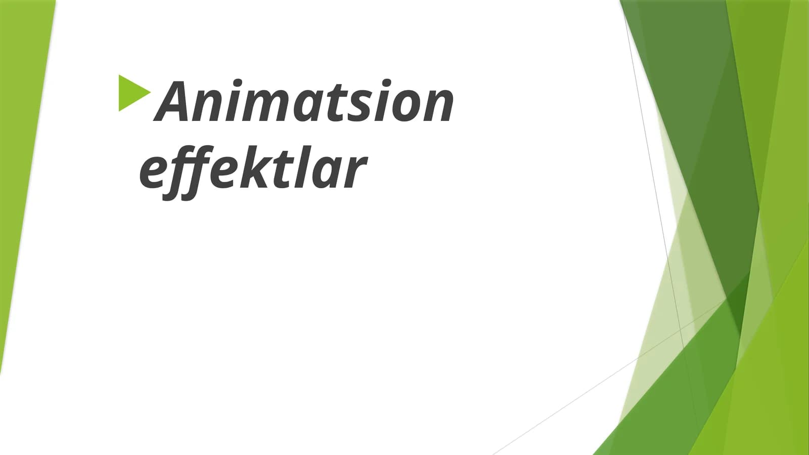 Animatsion effektlar