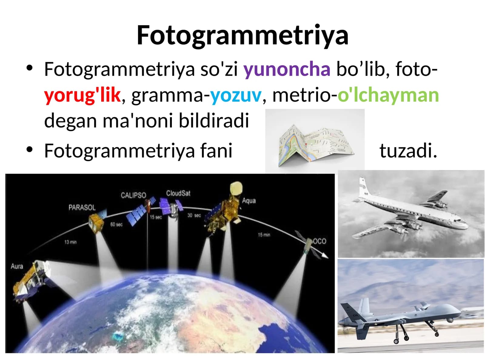 fotogrametriya faniga kirish va asosiy malumotlar (keng qamrovda 42 bet)
