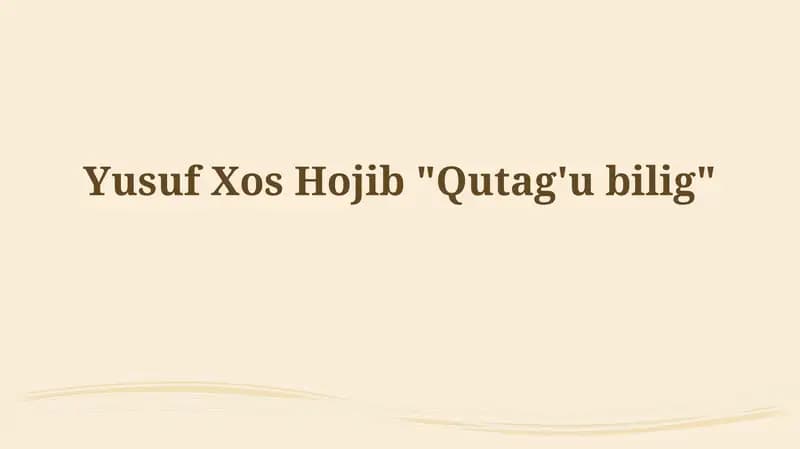 Qutadg'ubilig