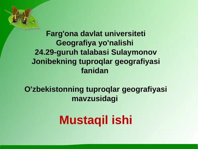 Tuproqlar geografiyasi