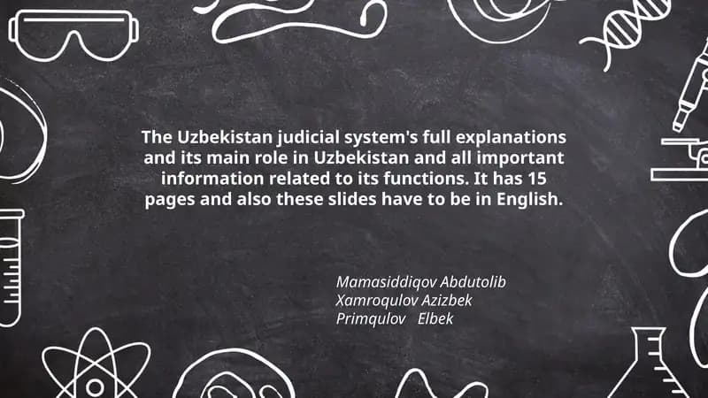 O'zbekistonda sud tizimi