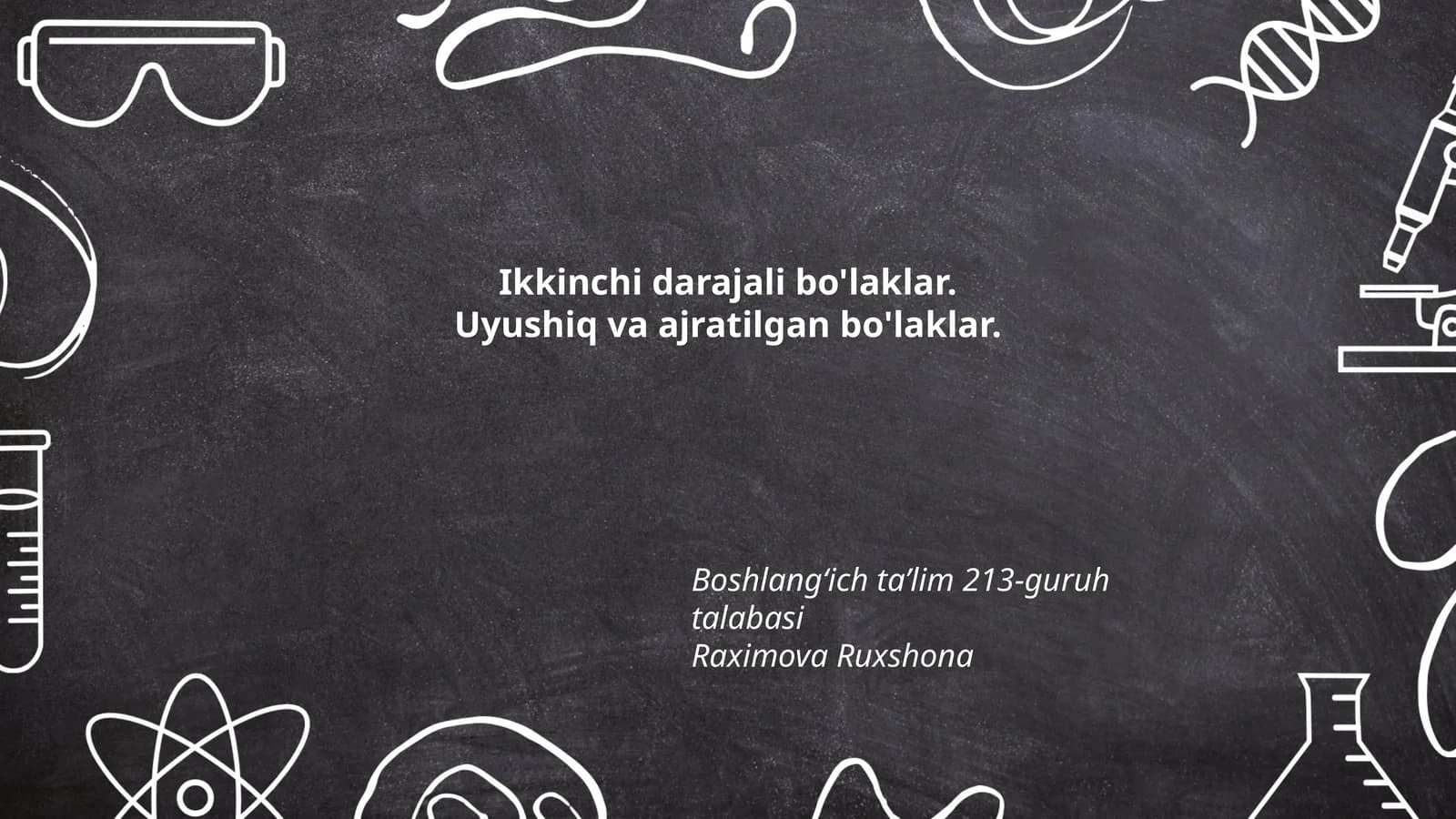 Ikkinchi darajali bo'laklar