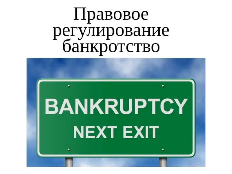 Правовое регулирование банкротство