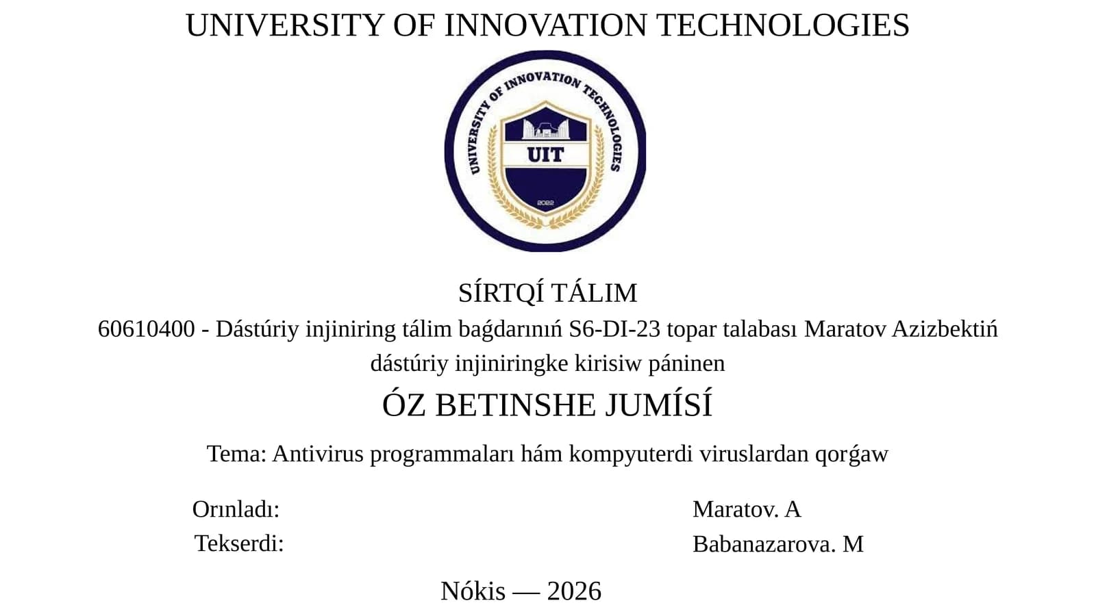 Antivirus programmalari ham kompyuter viruslaridan qorg'ov