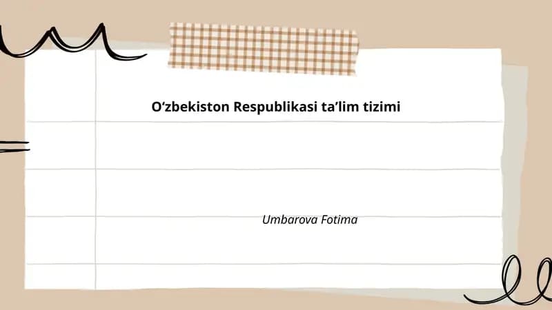 Taʼlim tizimi