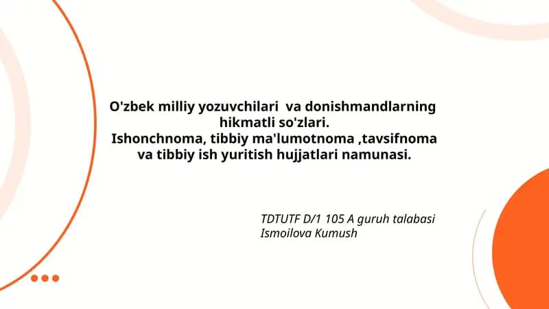 O'zbek milliy yozuvchilari va donishmandlarning hikmatli so'zlari