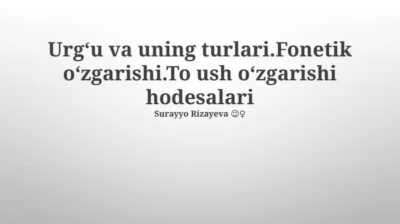 Stress va uning fiziologik ta'siri