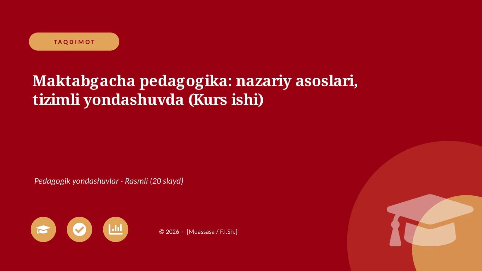 Maktabgacha pedagogika: nazariy asoslari, tizimli yondashuvda