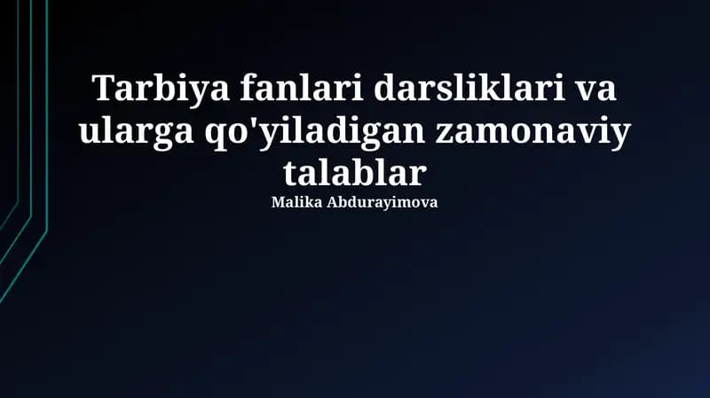 Innovatsion pedagogik yondashuvlar