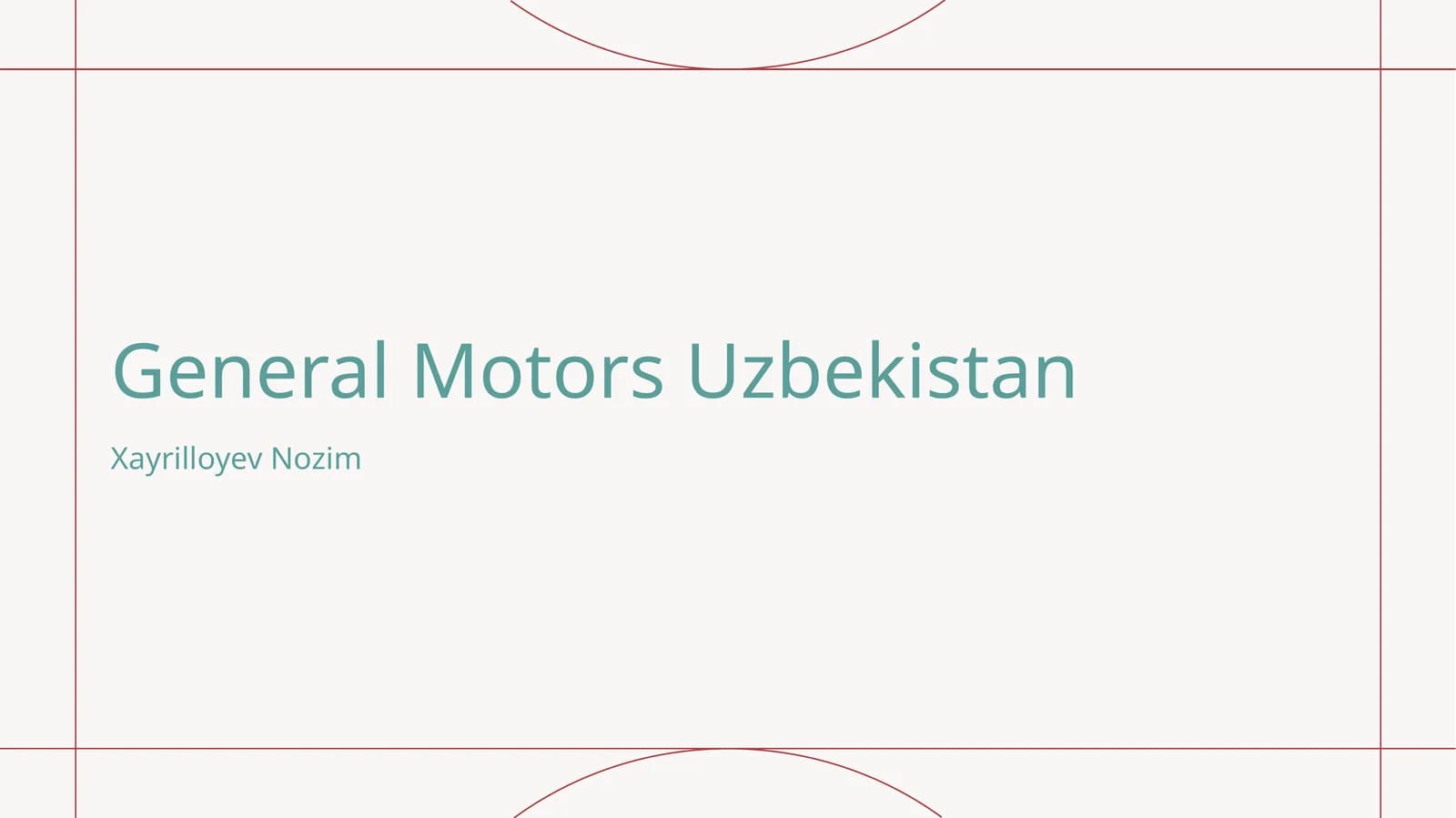 General Motors Uzbekistan: tashkil topishi va rivojlanish tarixi