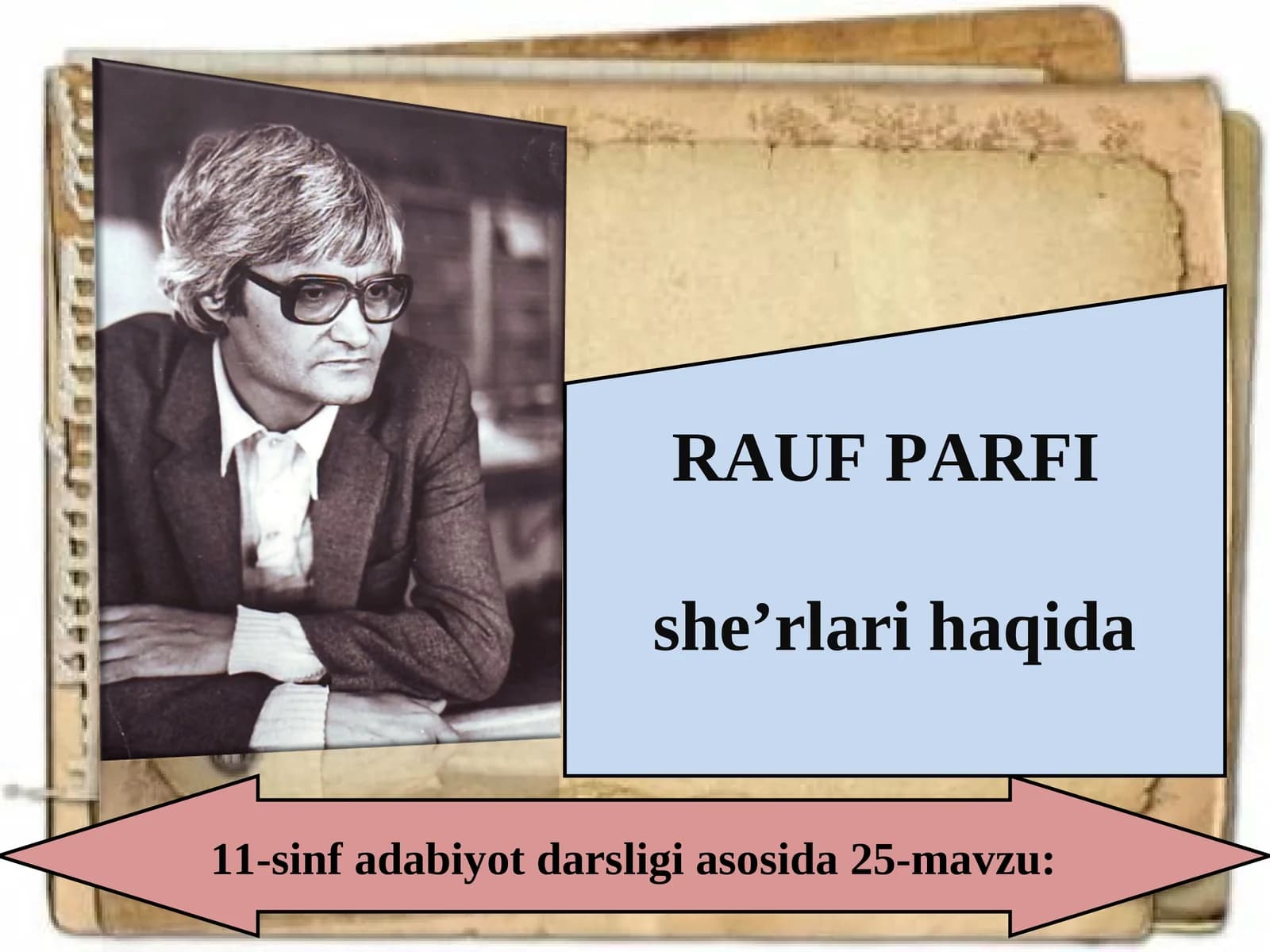 11-sinf Rauf Parfi she'rlari haqida