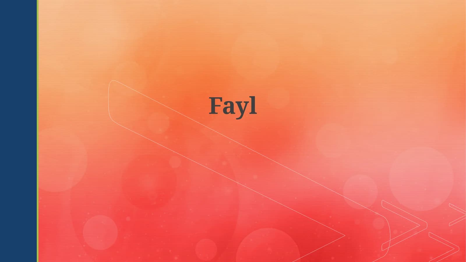 Fayl turlari