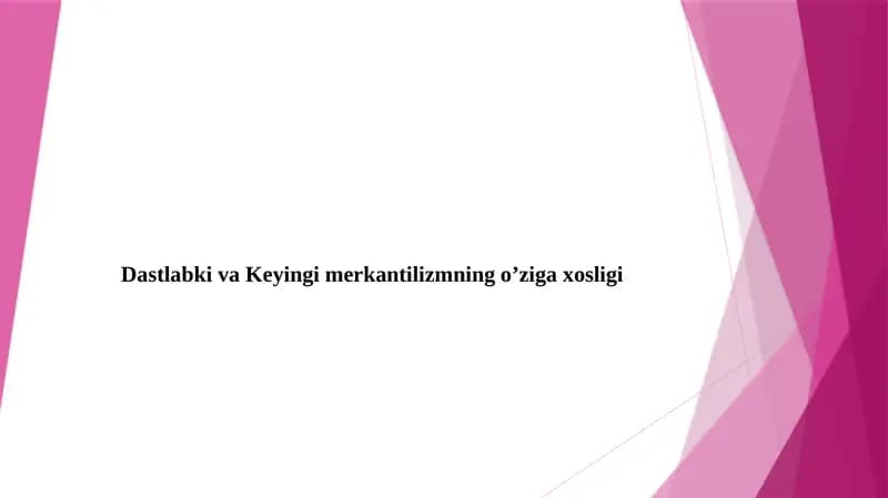 Merkantilizm