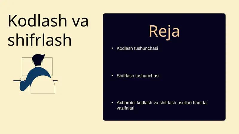 Kodlash va shifrlash