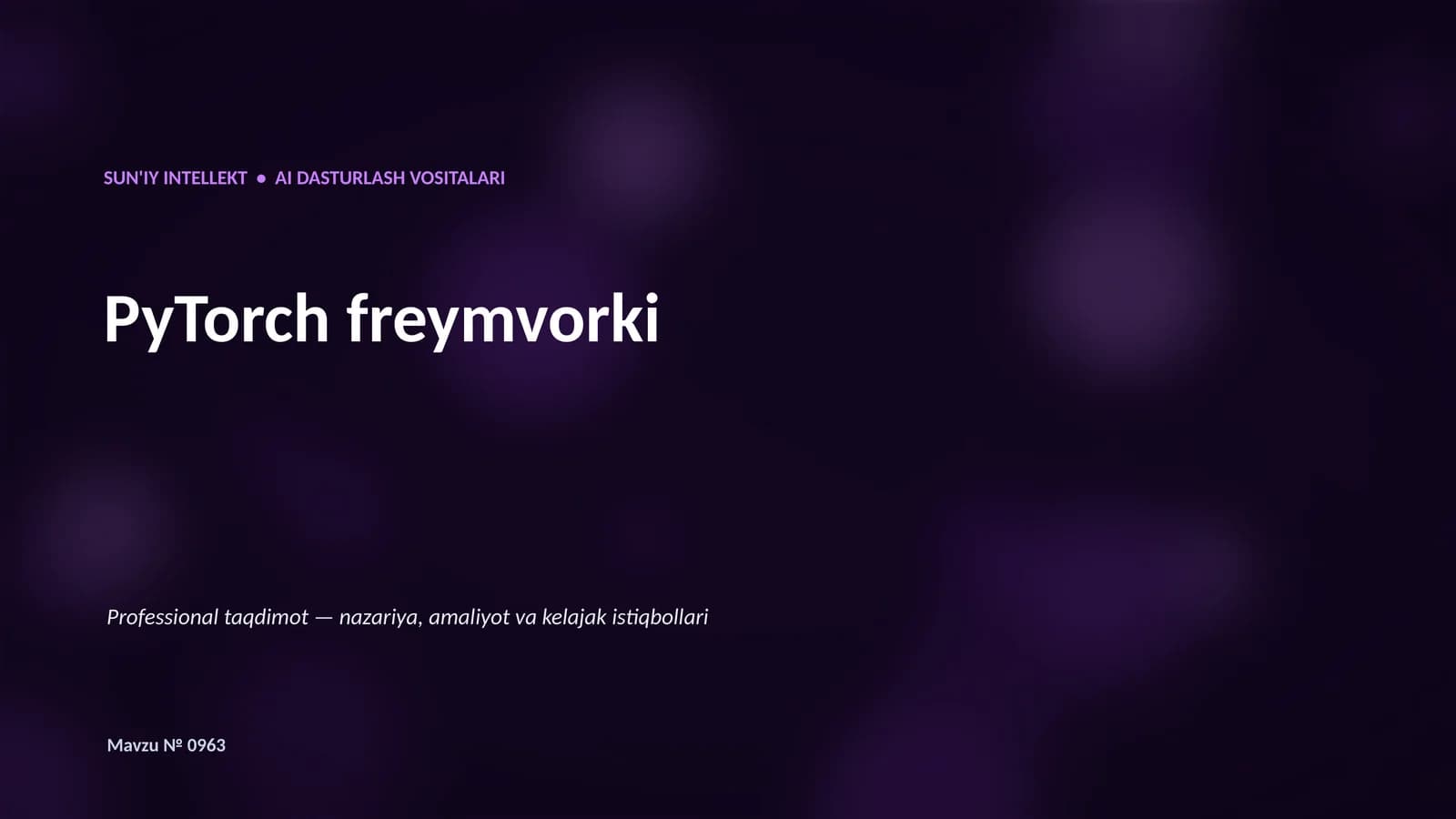 PyTorch freymvorki