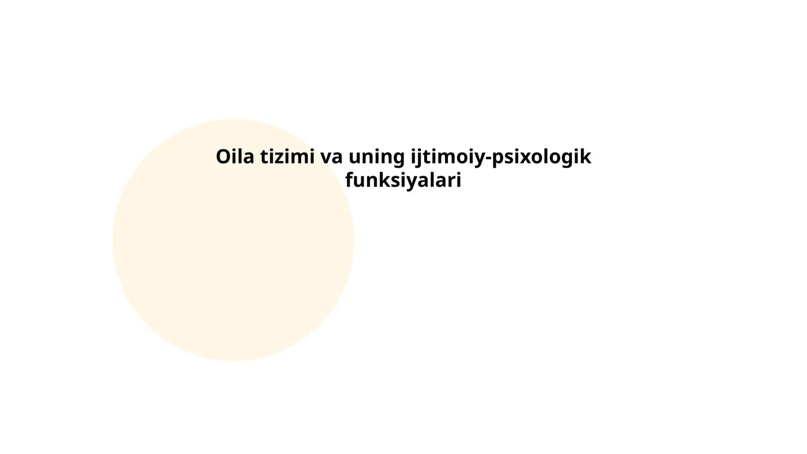 Oilani rivojlantirish nazariyasi