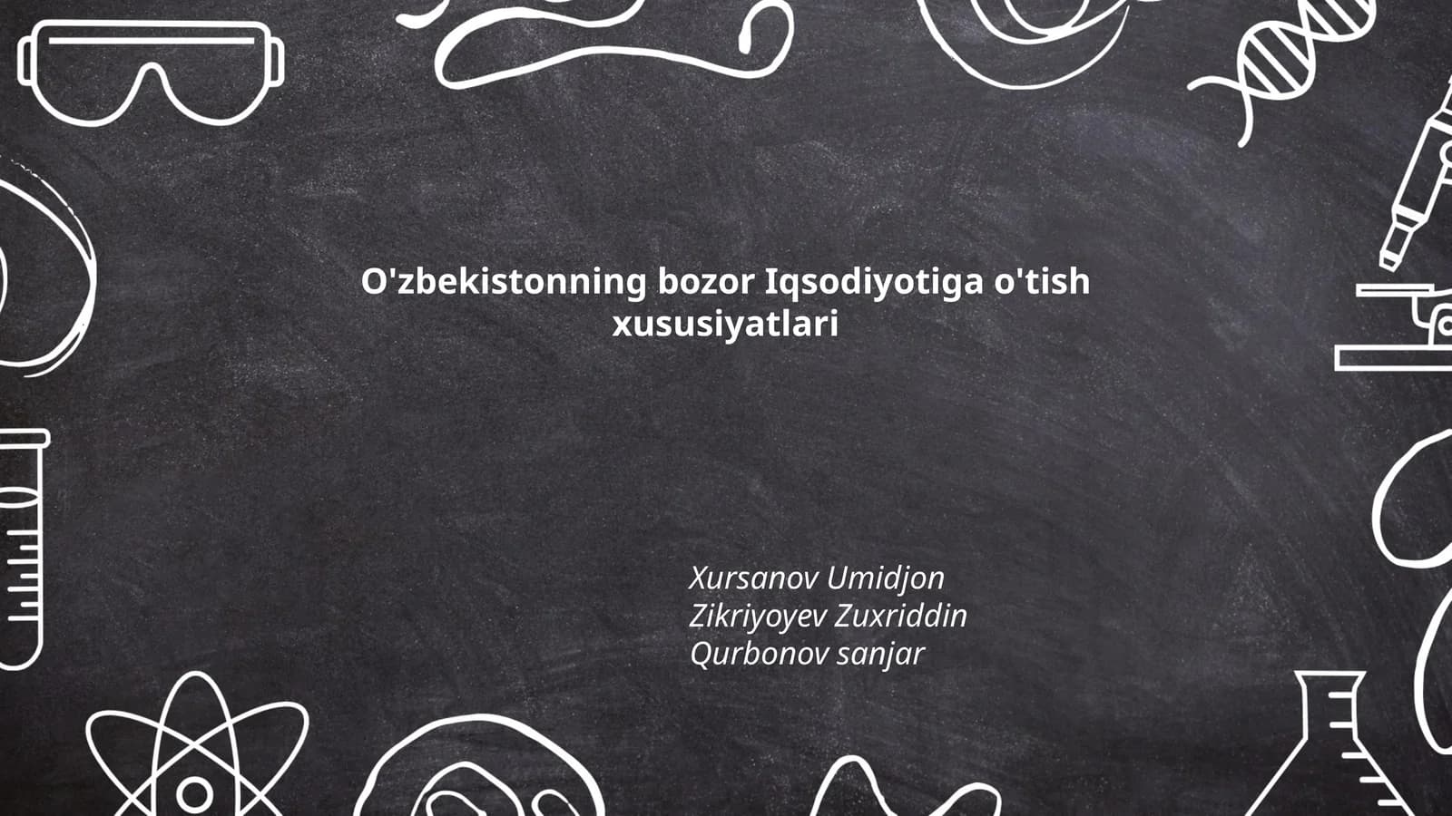 O'zbekistonning bozor Iqsodiyotiga o'tish xususiyatlari
