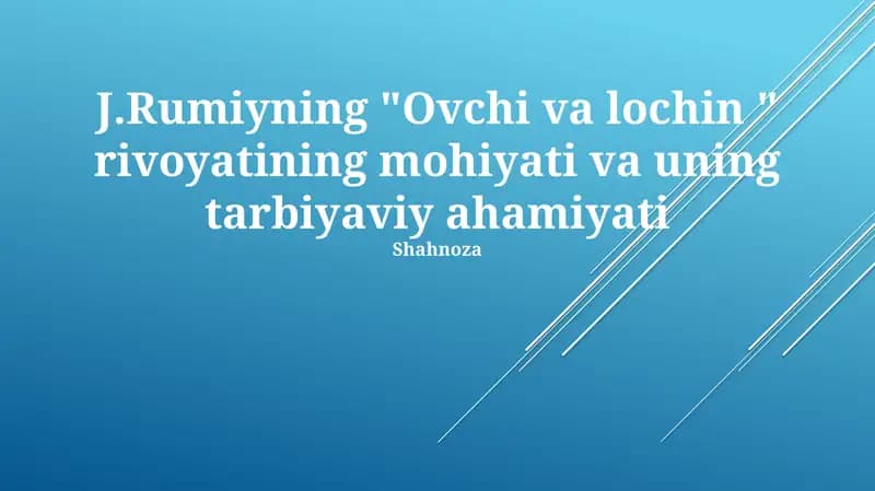 Ovchi va lochin