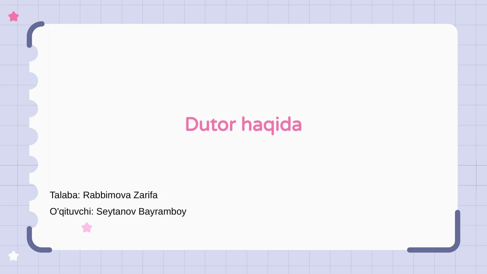 Dutor haqida
