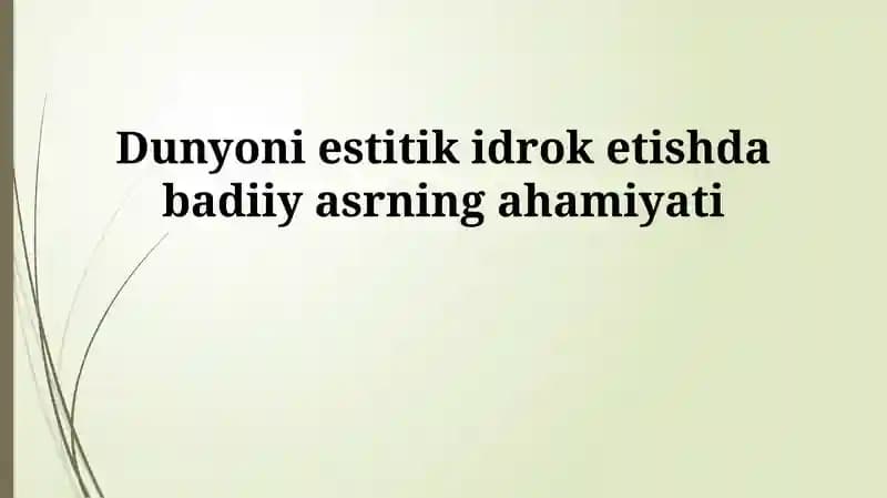 San'at davrlari