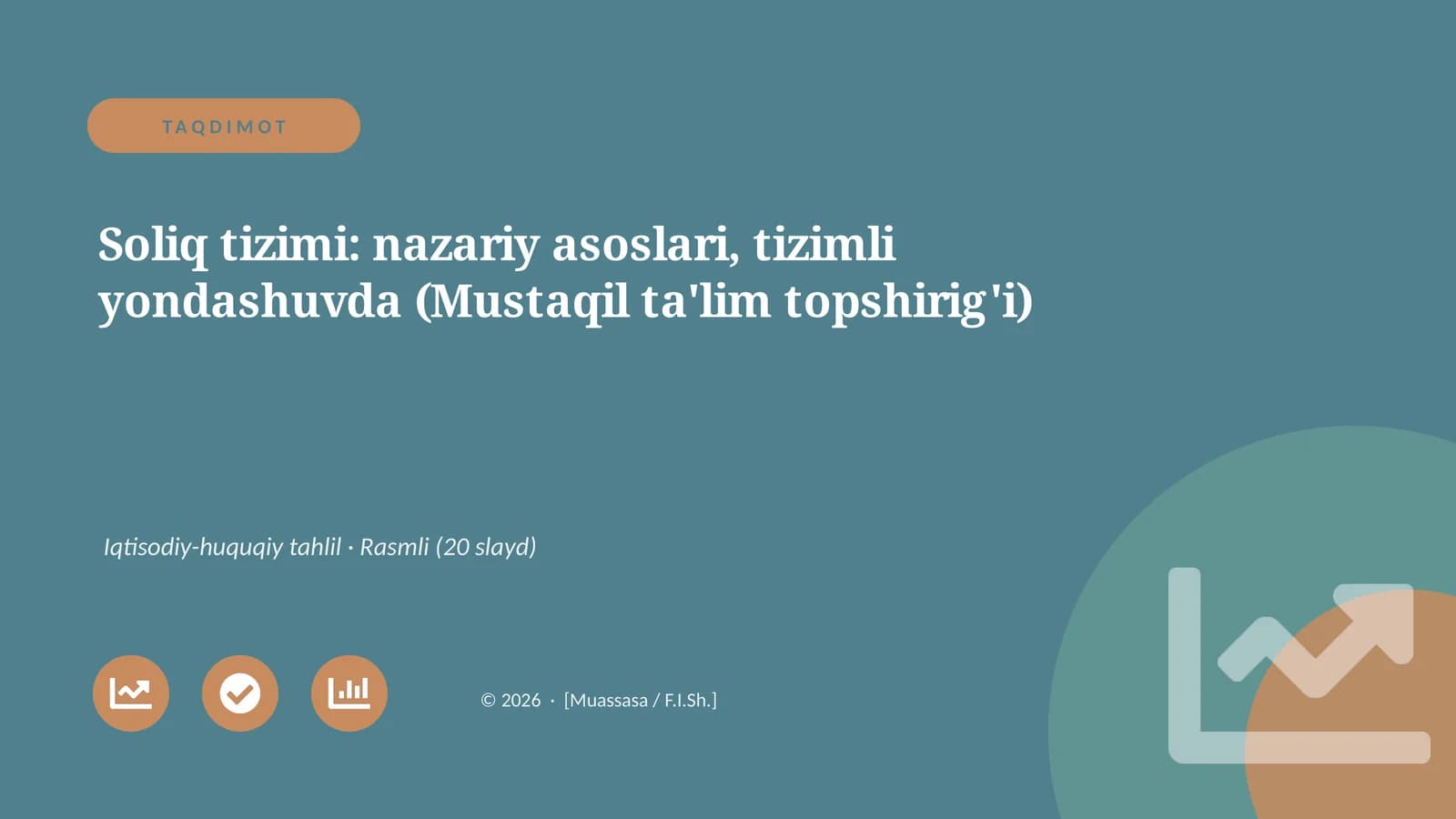 Soliq tizimi: nazariy asoslari, tizimli yondashuvda