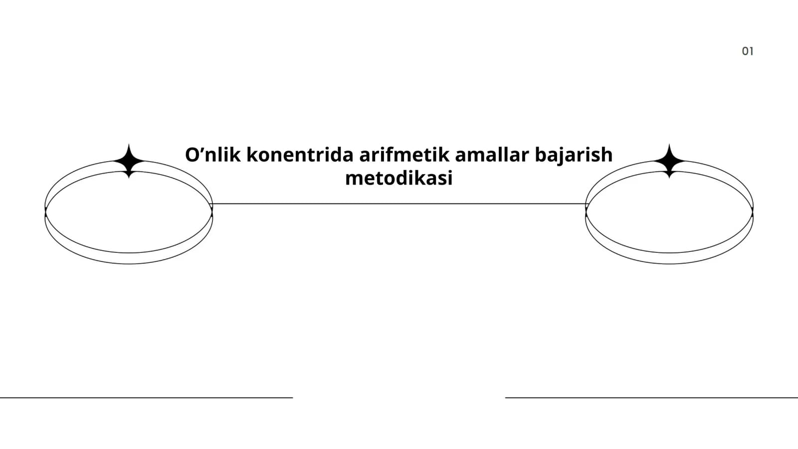 Oʼnlik konentrida arifmetik amallar bajarish metodikasi