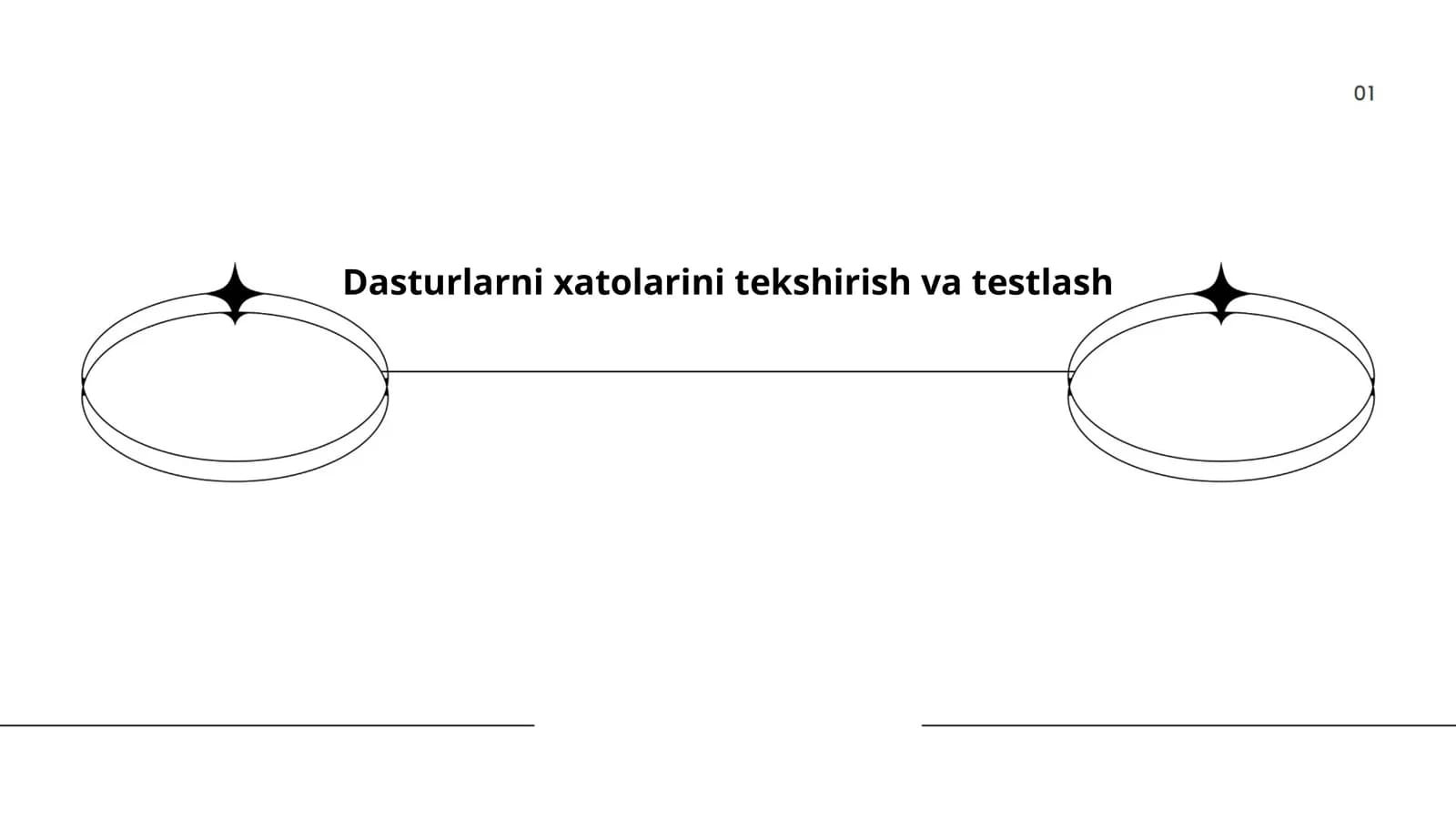 Dasturlarni xatolarini tekshirish va testlash