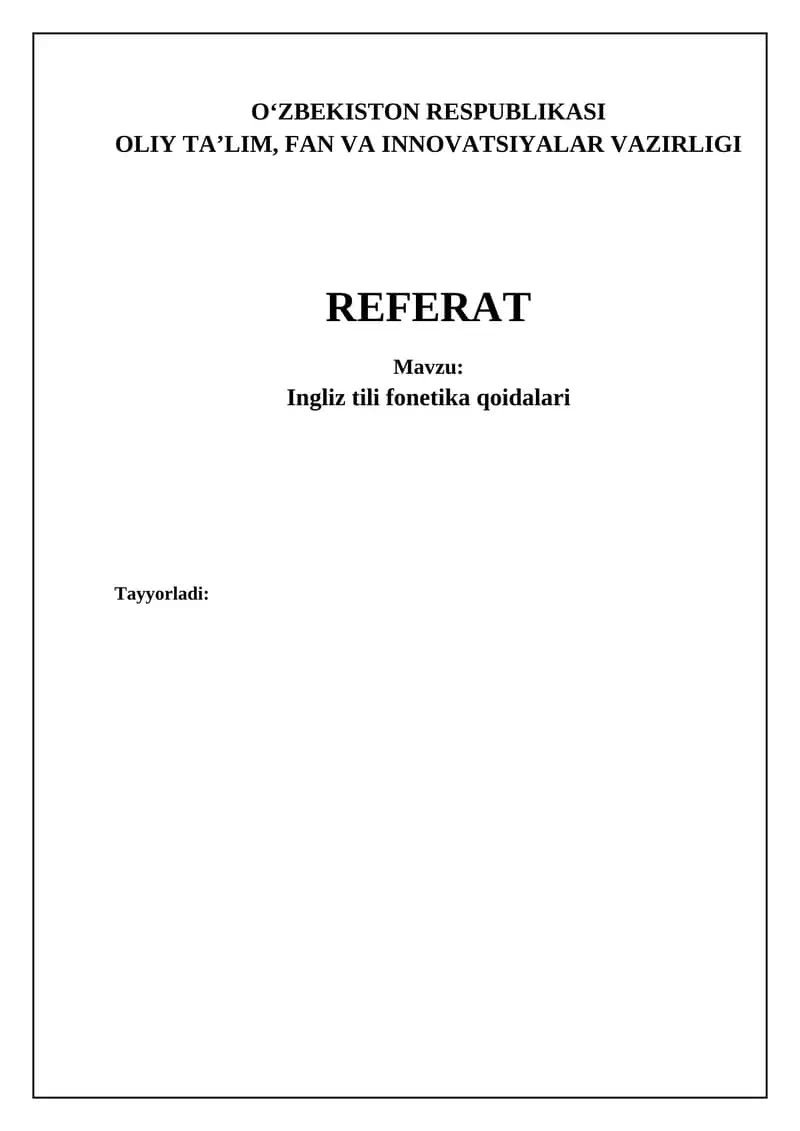 Ingliz tili fonetikasi