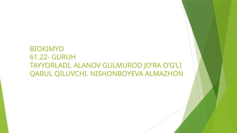 QANDLI DIABET HAQIDA UMUMIY TUSHUNCHA