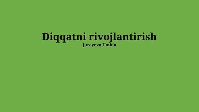 Eʼtiborning buzilishi