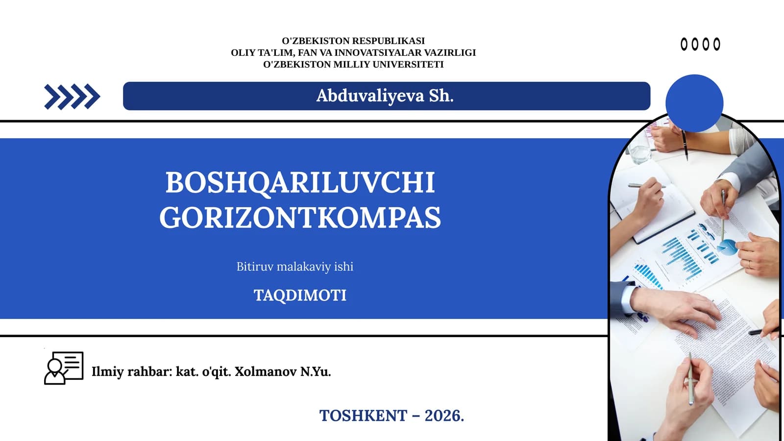 BOSHQARILUVCHI GORIZONTKOMPAS