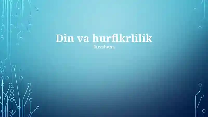Din va hurfikrlilik