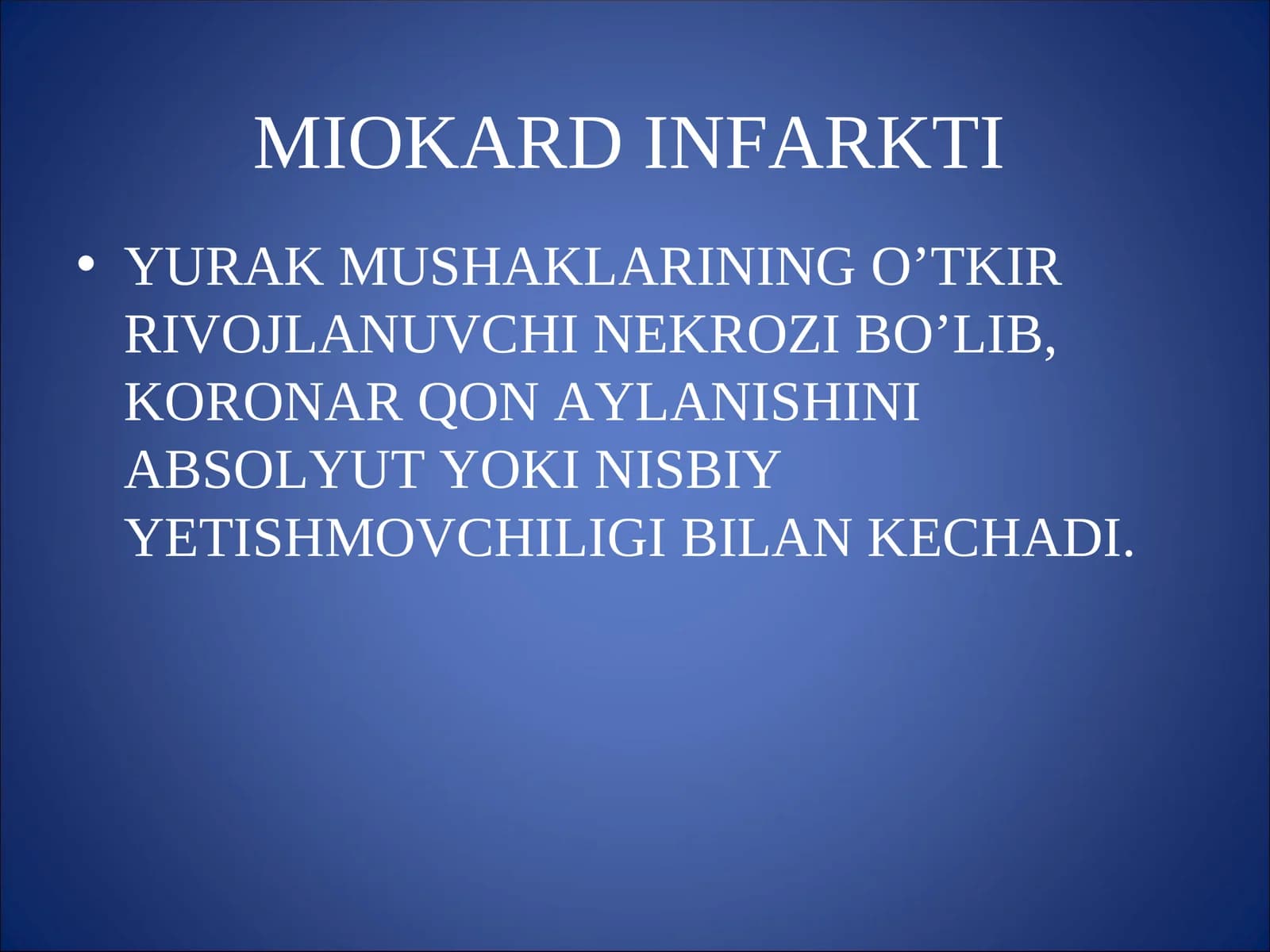 MIOKARD INFARKTI