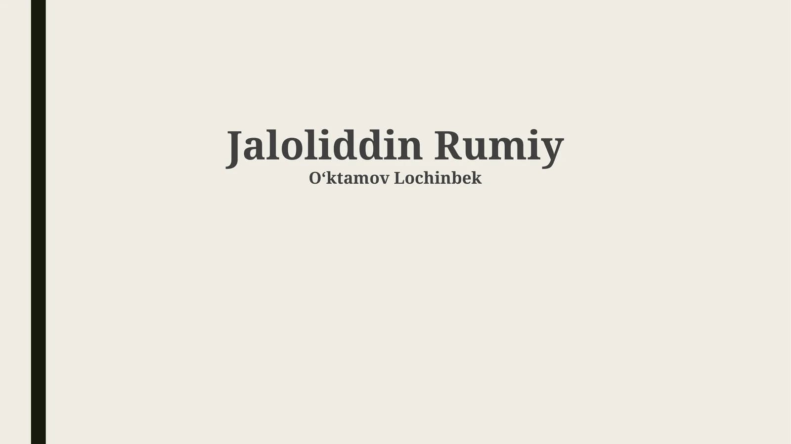 Jaloliddin Rumiy